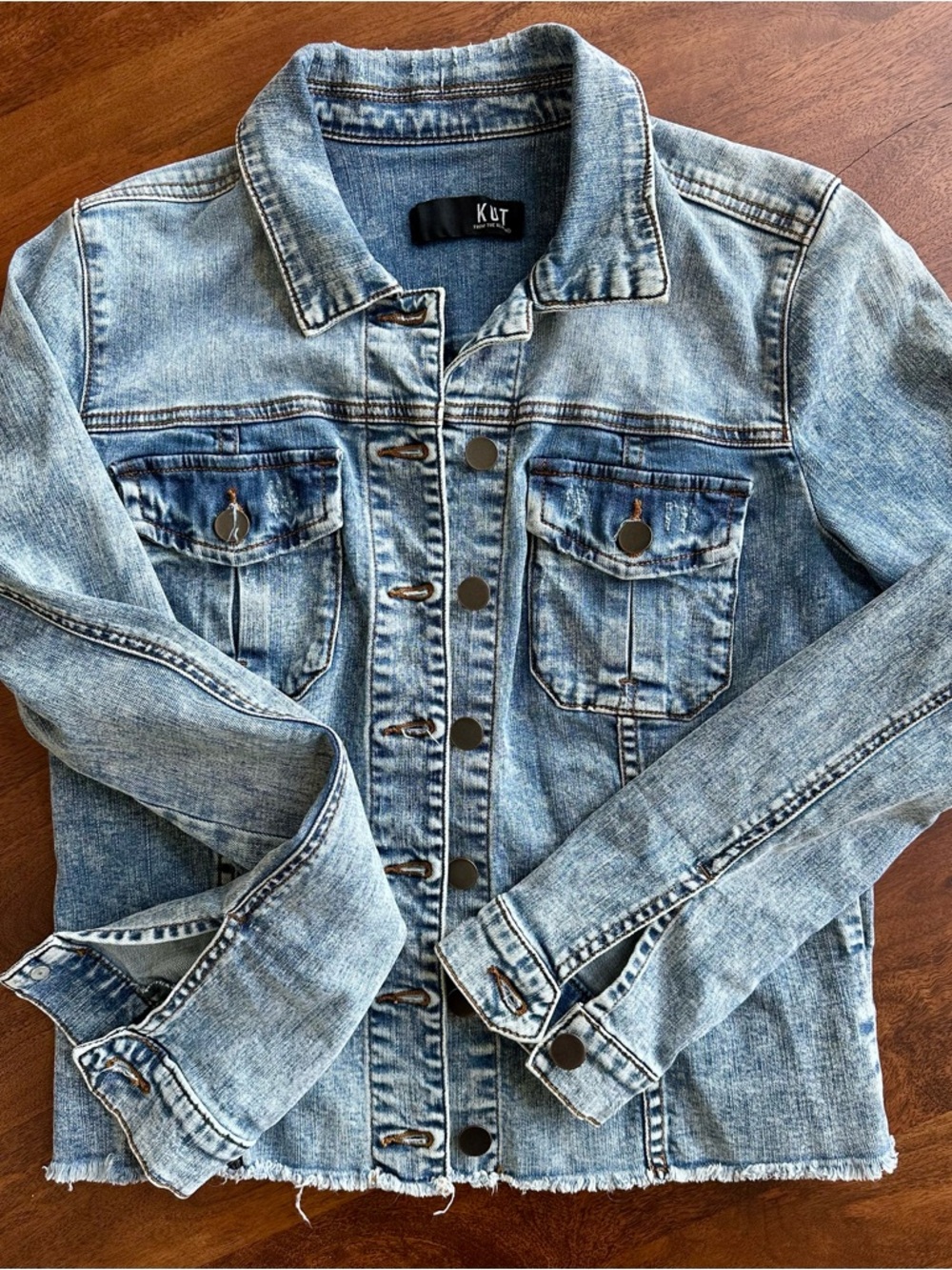 Kut from the Kloth Kara Denim Jacket, Size Small, Excellent Condition